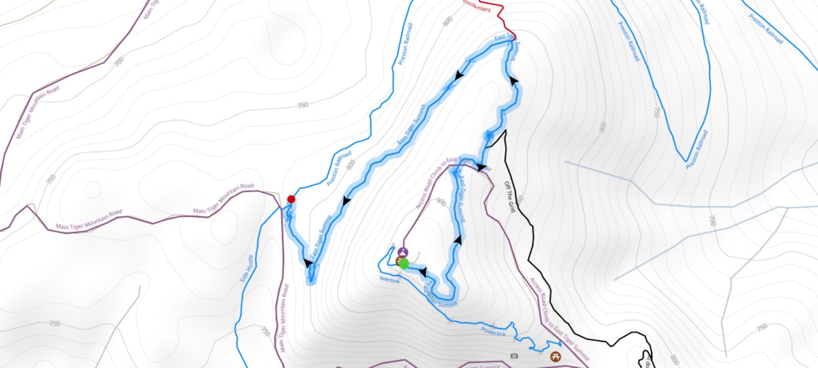 East Tiger Summit Trail