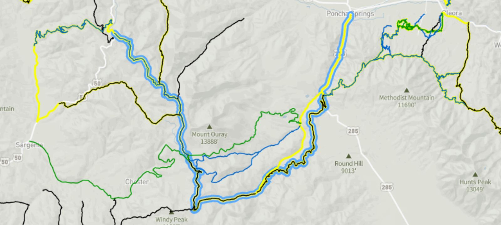 Monarch Crest bike trail