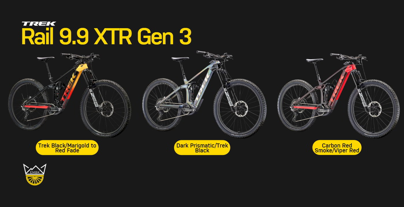 Rail 9.9 XTR Gen 3 colors