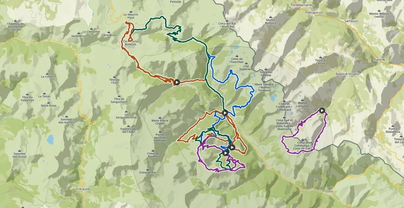 Auron-Saint Étienne de Tinée bike trail