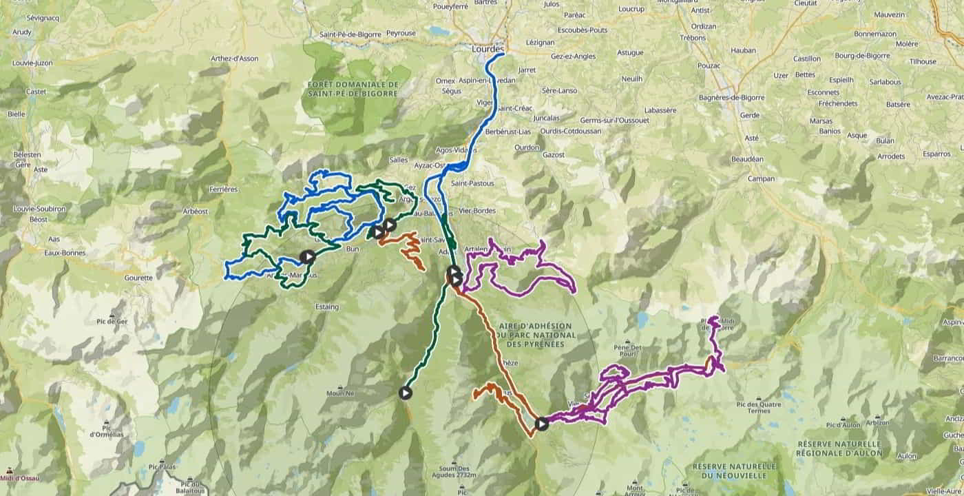 Cauterets bike trail