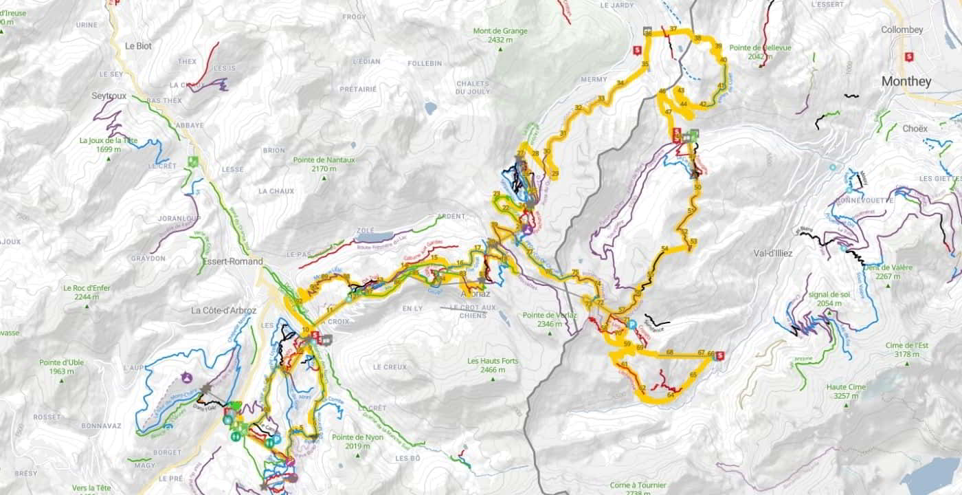 Port du Soleil bike trail
