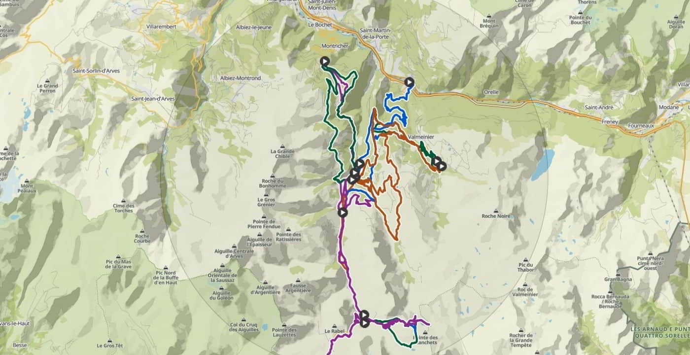 Valloire bike trail