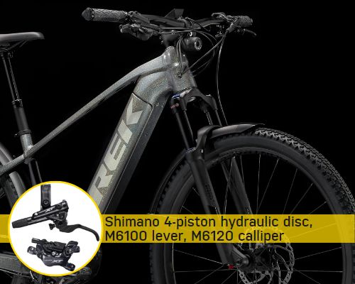 Trek Powerfly 7 Equipped brakes