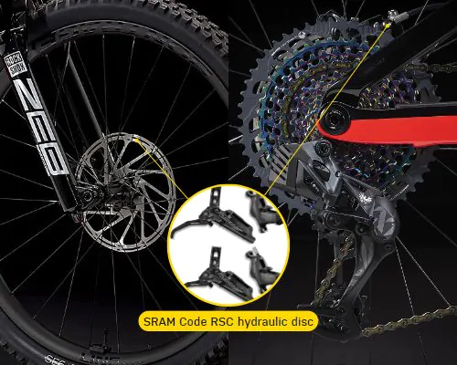Trek Rail 9.9 XX1 AXS Gen 3 Review (2023) 11 Rail 9.9 XX1 AXS Gen 3 brakes