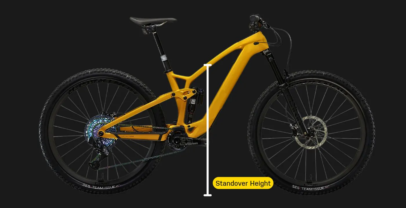 Low standover best sale height mountain bike